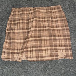 Mini plaid skirt